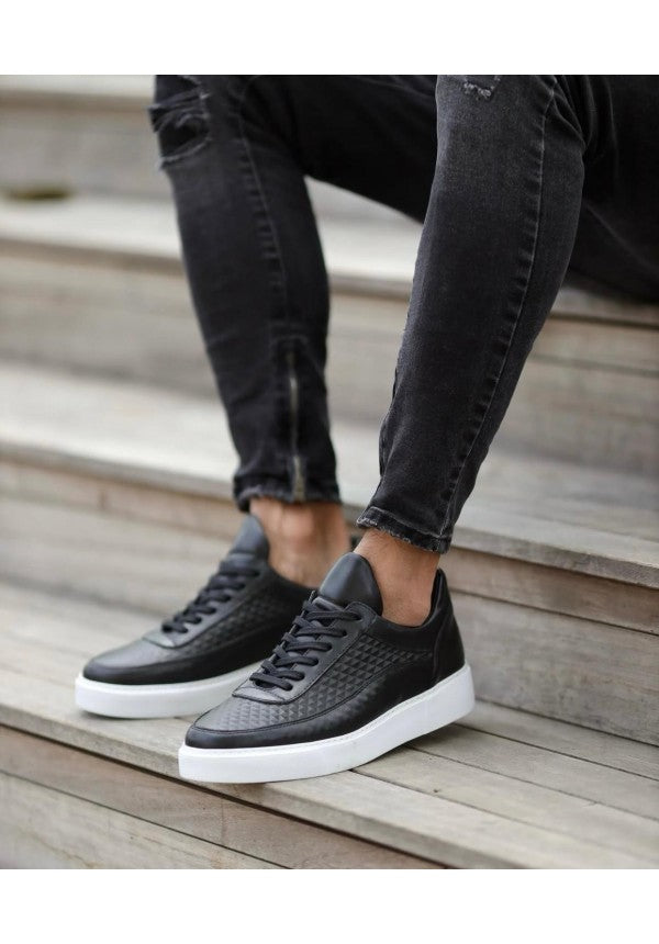 Genuine Leather Urban Edge Sneakers