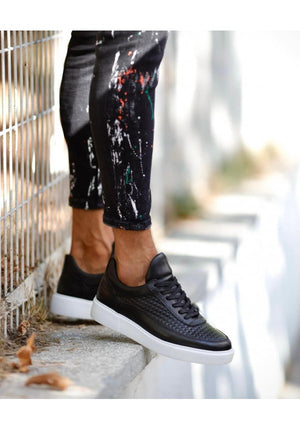 Genuine Leather Urban Edge Sneakers