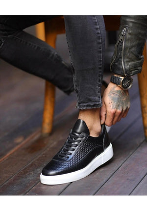 Genuine Leather Urban Edge Sneakers