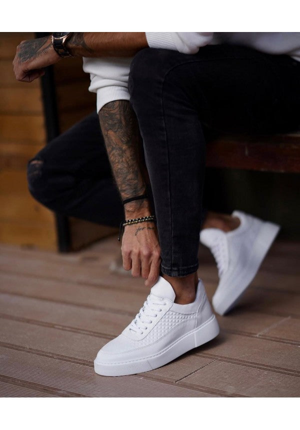 Genuine Leather Urban Edge Sneakers