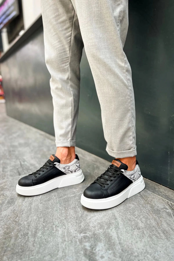 Snake Print Detail Sneakers