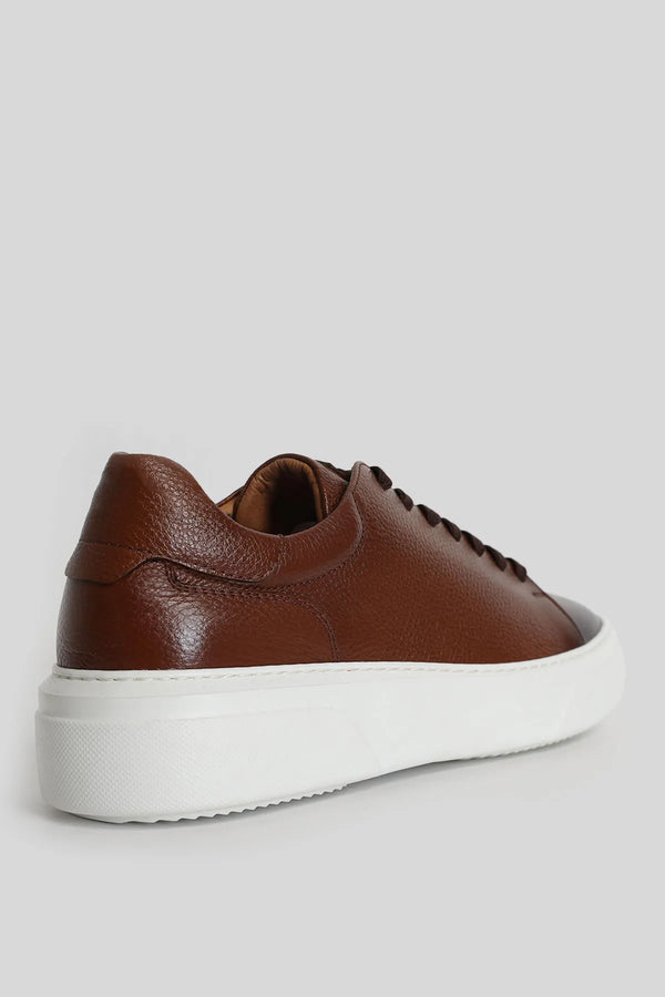 Genuine Leather Contemporary Style Sneakers