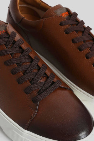 Genuine Leather Contemporary Style Sneakers