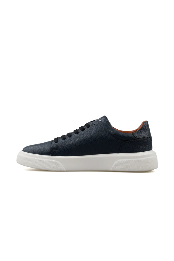 Genuine Leather Contemporary Style Sneakers