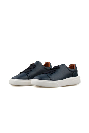 Genuine Leather Contemporary Style Sneakers