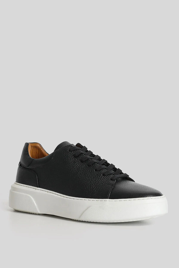 Genuine Leather Contemporary Style Sneakers
