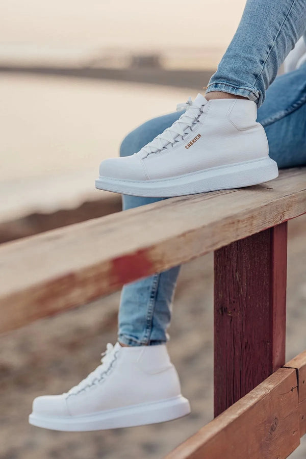 Casual High-Top Design Sneakers