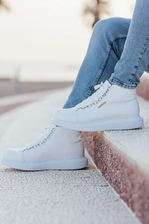 Casual High-Top Design Sneakers