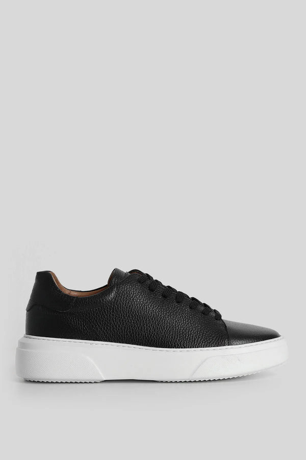 Genuine Leather Contemporary Style Sneakers
