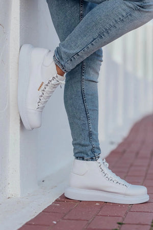Casual High-Top Design Sneakers