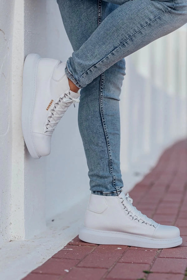Casual High-Top Design Sneakers