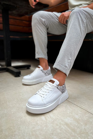 Snake Print Detail Sneakers
