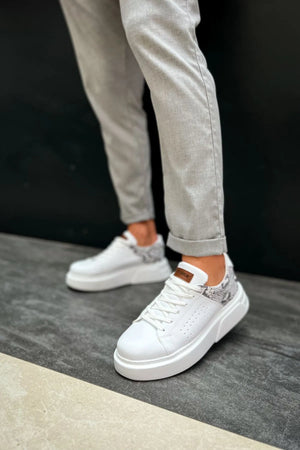 Snake Print Detail Sneakers