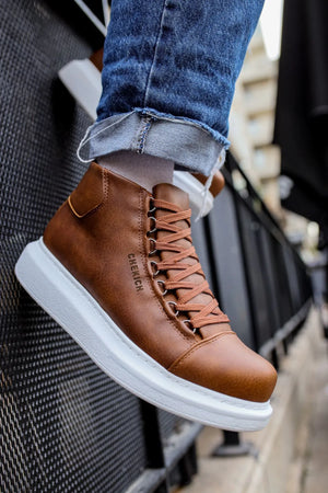 Casual High-Top Design Sneakers