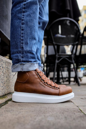 Casual High-Top Design Sneakers