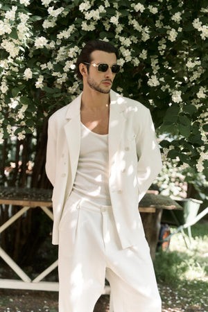 Double-Breasted Oversized Blazer