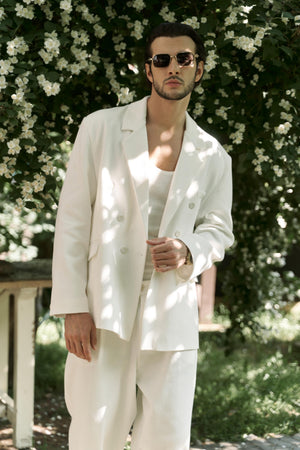 Double-Breasted Oversized Blazer
