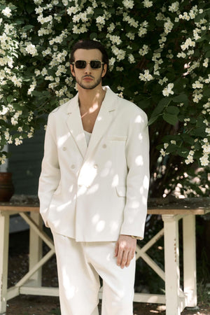 Double-Breasted Oversized Blazer