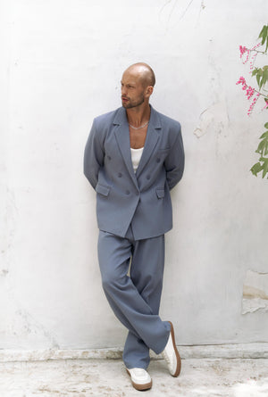 Double-Breasted Oversized Blazer