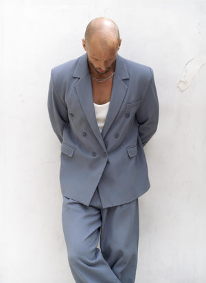 Double-Breasted Oversized Blazer