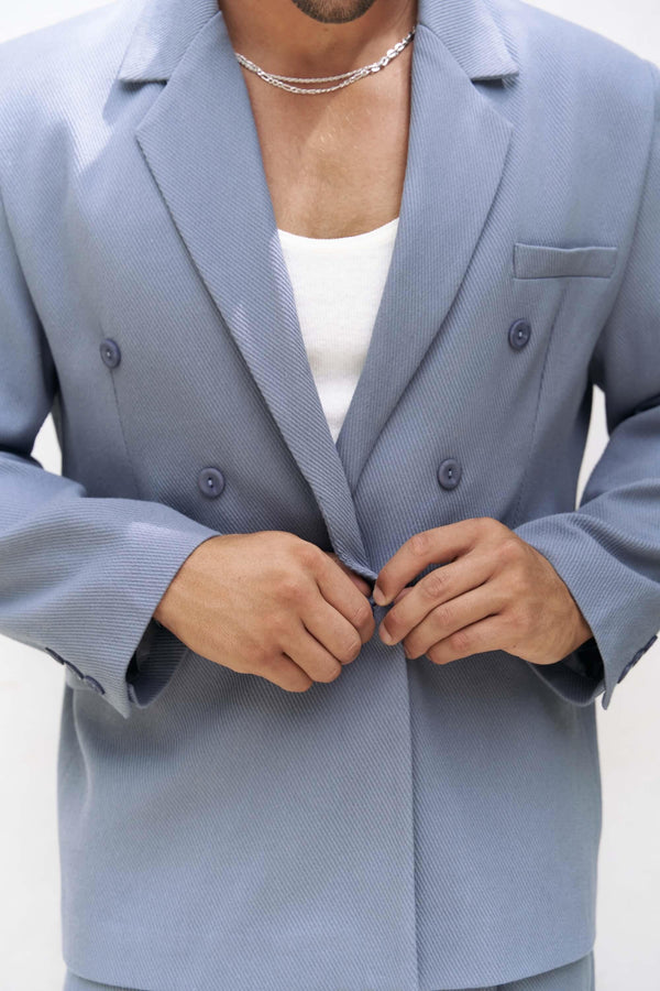 Double-Breasted Oversized Blazer