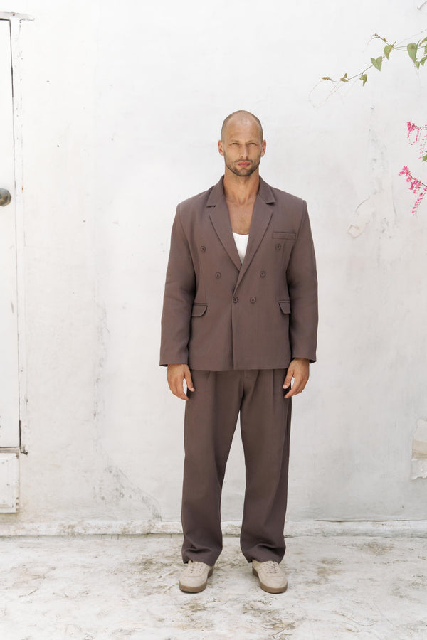 Double-Breasted Oversized Blazer