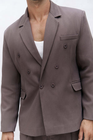 Double-Breasted Oversized Blazer