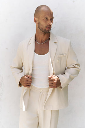 Double-Breasted Oversized Blazer