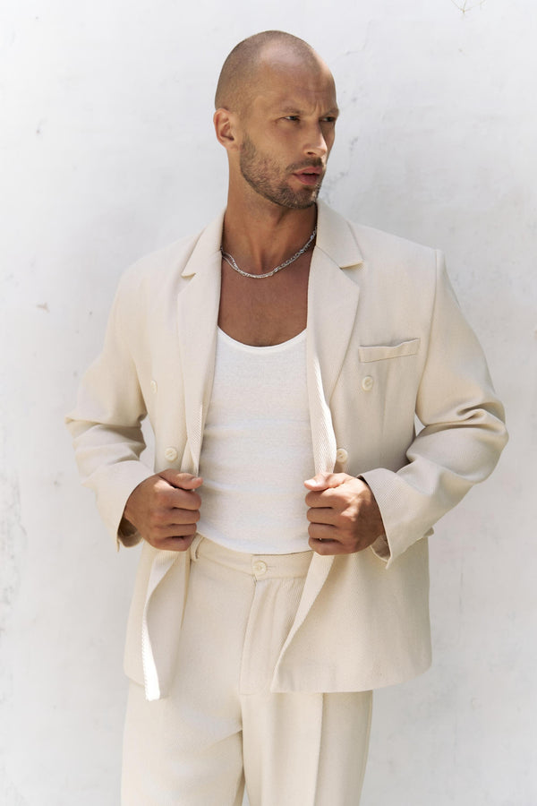 Double-Breasted Oversized Blazer