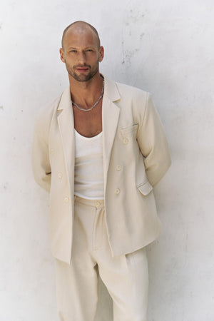 Double-Breasted Oversized Blazer