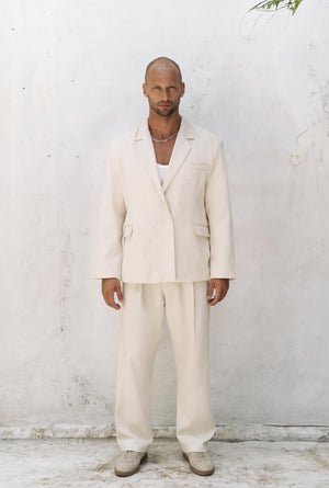 Double-Breasted Oversized Blazer