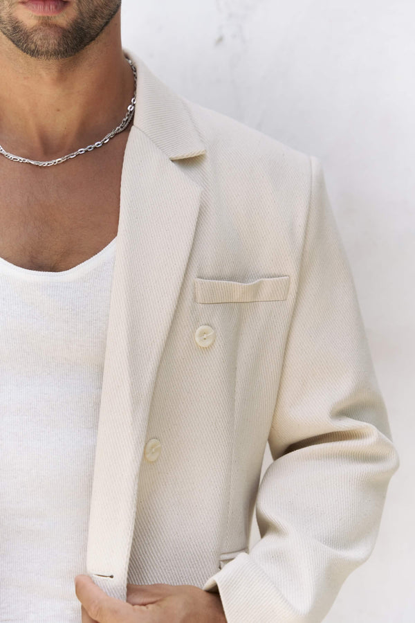 Double-Breasted Oversized Blazer