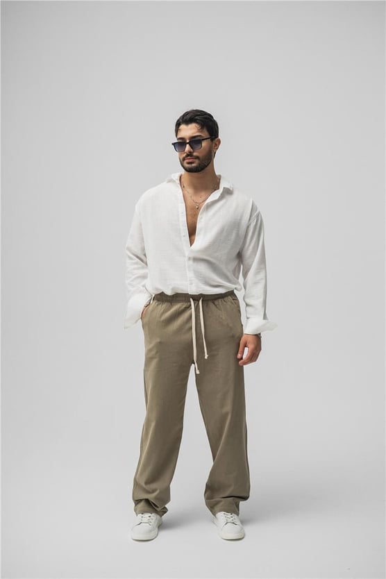 Linen Wide Leg Pants
