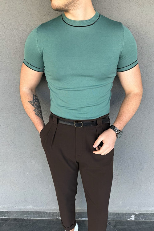 Fitted Ribbed T-Shirt