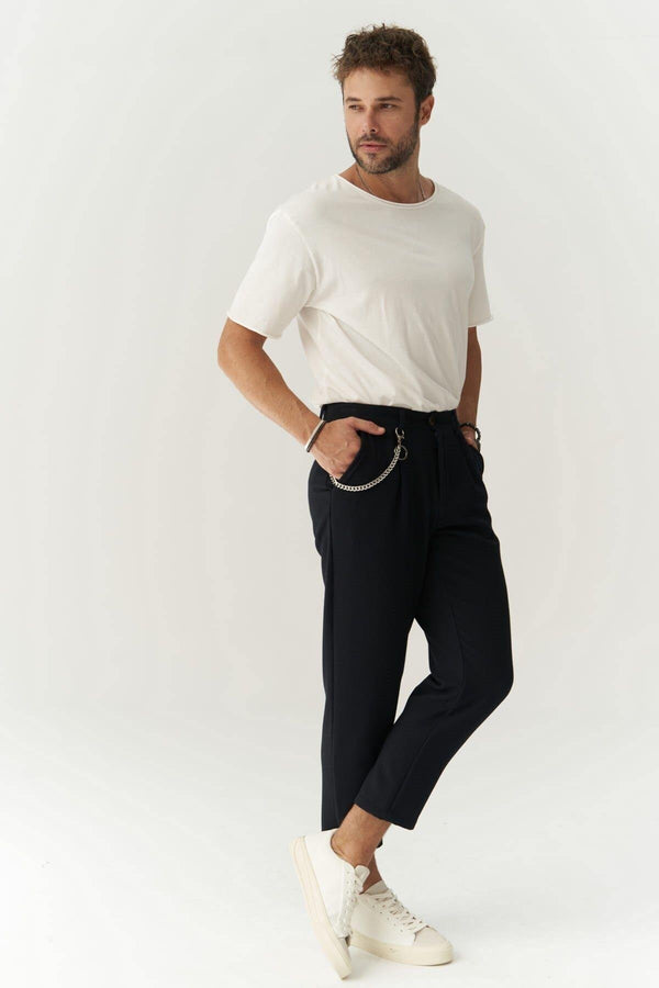 Slim Fit Chain Detail Pants