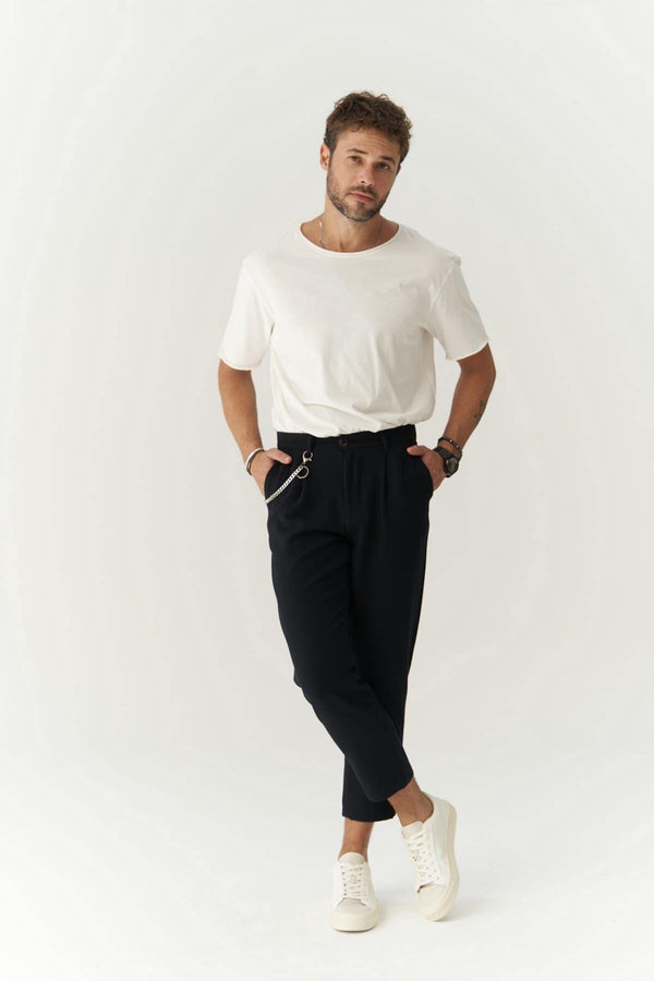 Slim Fit Chain Detail Pants