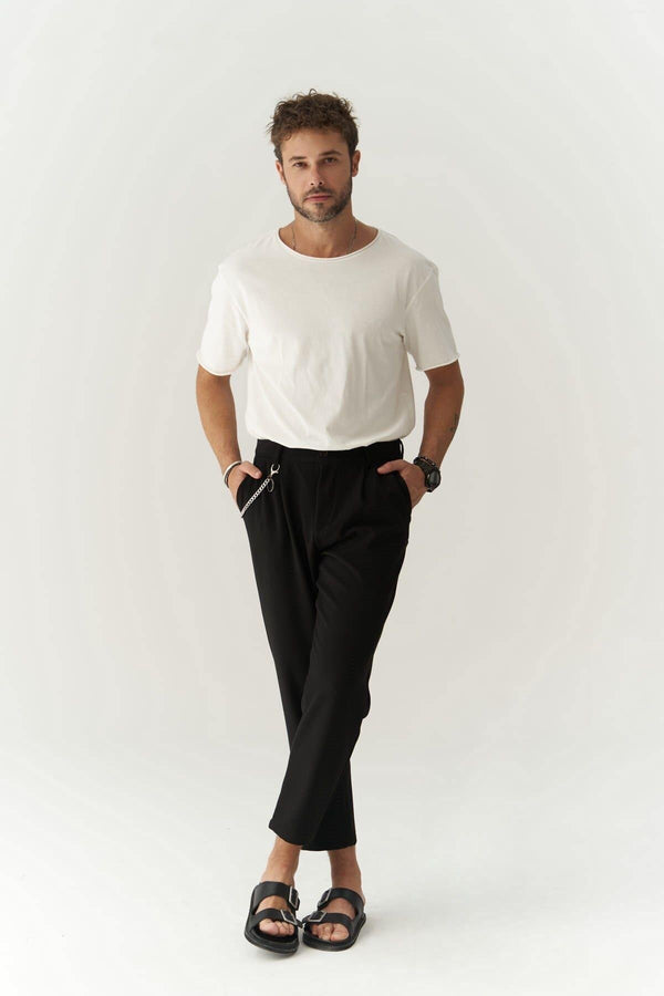 Slim Fit Chain Detail Pants